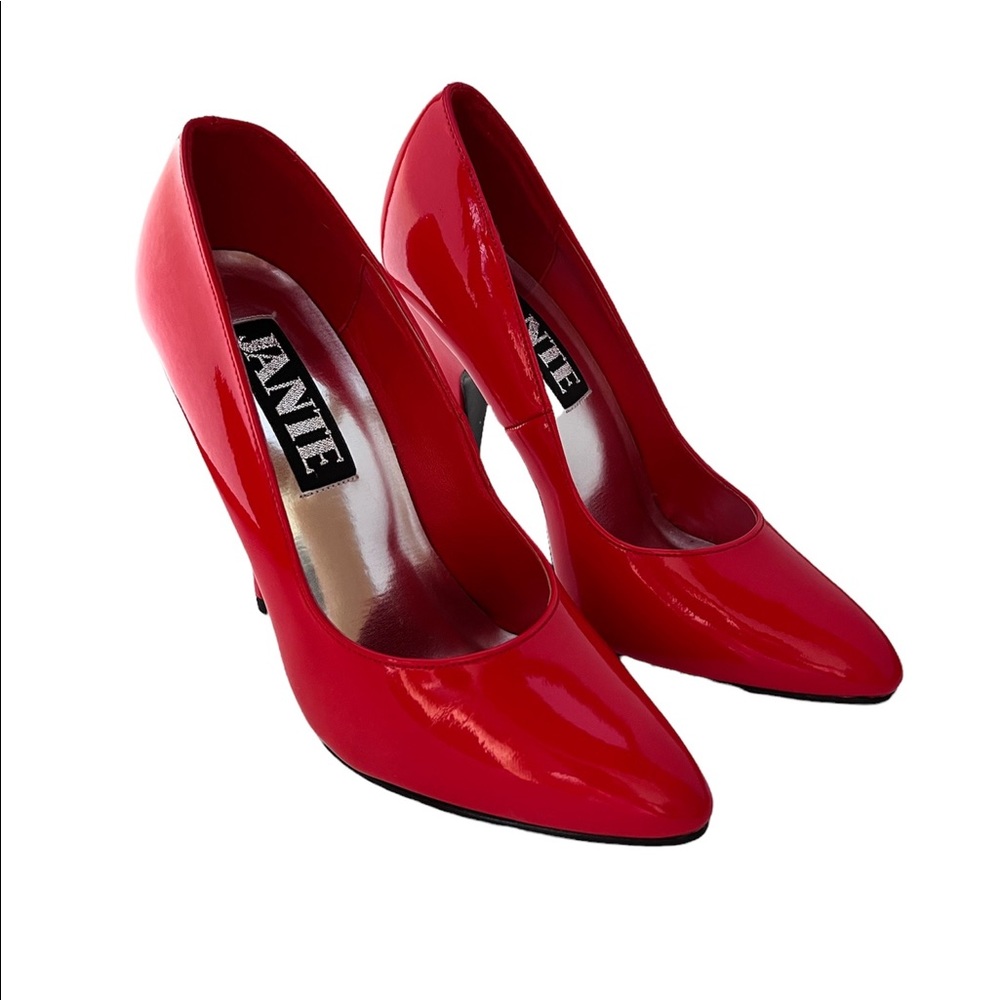 Jante Red Patent Leather Sexy Stilettos Size 7.5 (New) - SOLD